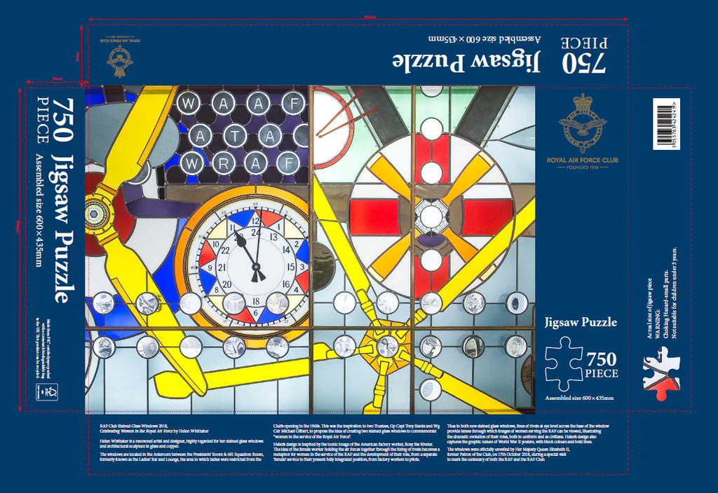 750 Piece Jigsaw Puzzle - 'Women in Service of the RAF' Window