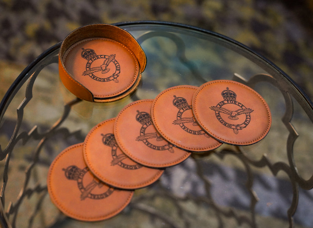 RAF Club Leather Coasters (Set of 6)