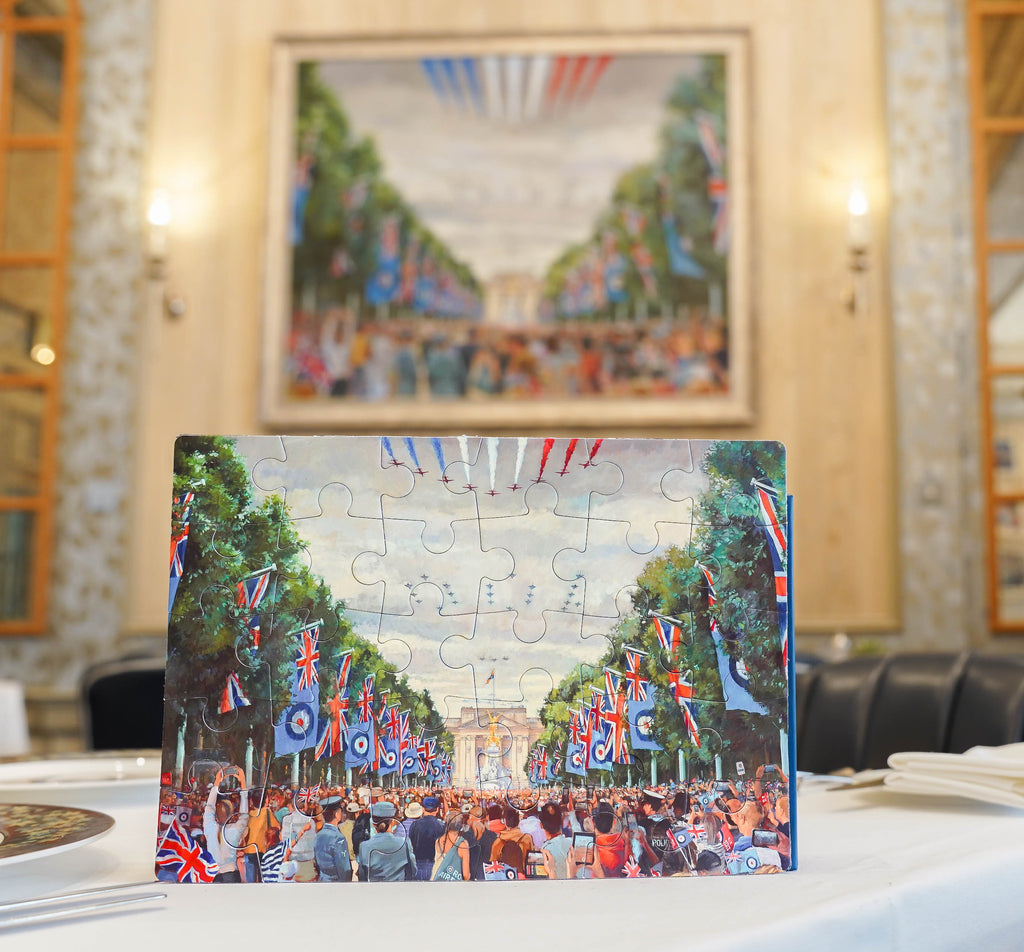 30 Piece Jigsaw Puzzle of the RAF 100 Fly Past