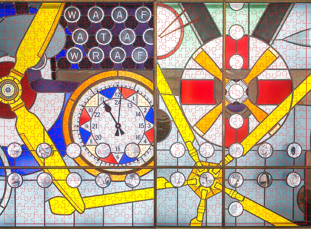 750 Piece Jigsaw Puzzle - 'Women in Service of the RAF' Window