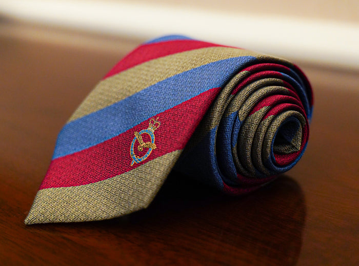 RAF Club Maroon Stripe Silk Tie