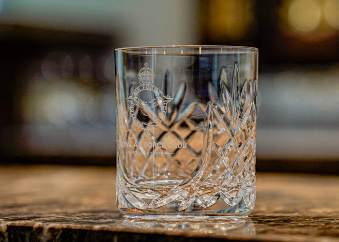 RAF Club Crested Crystal Whisky Tumbler - Collection Only