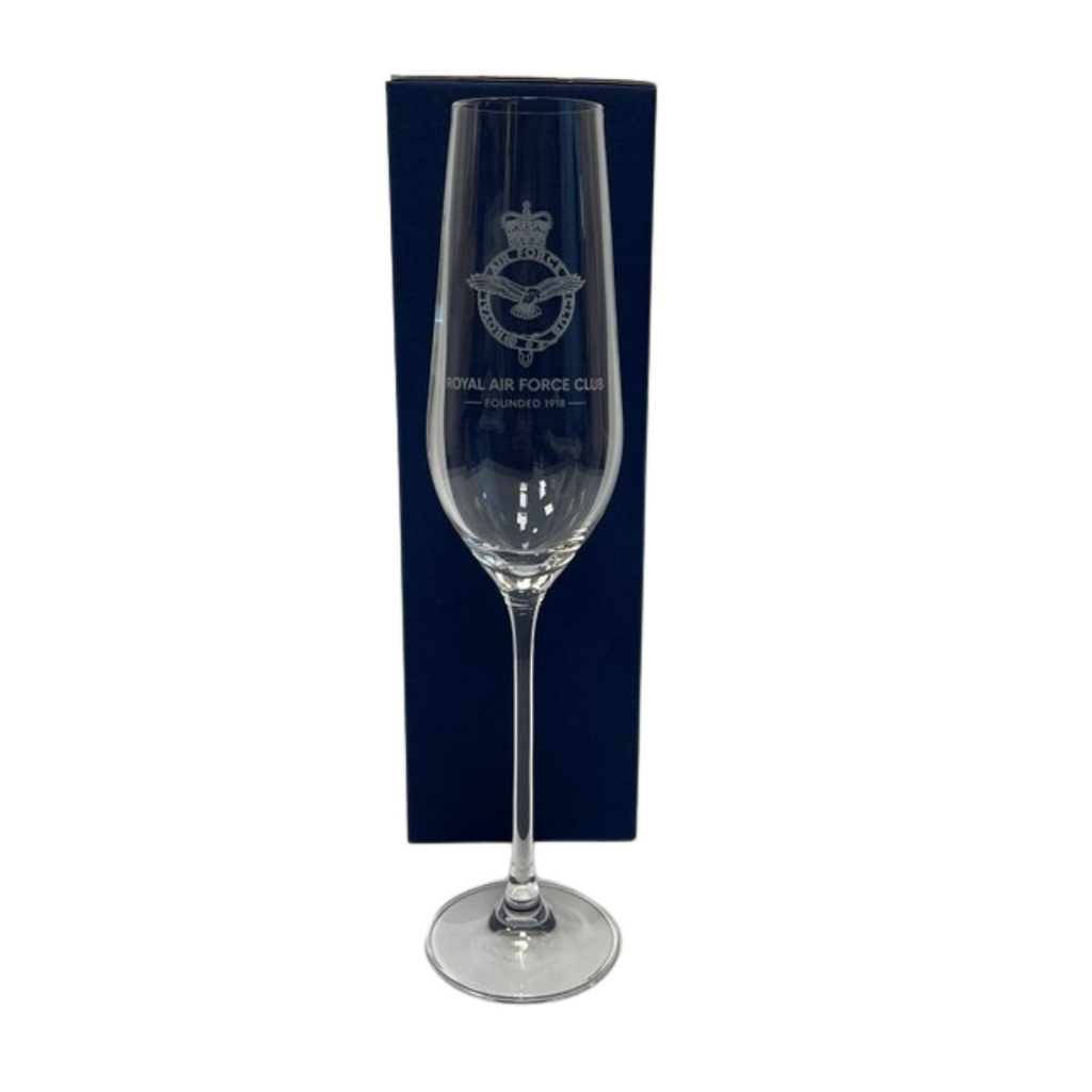 RAF Club Crested Champagne Flute - Collection Only