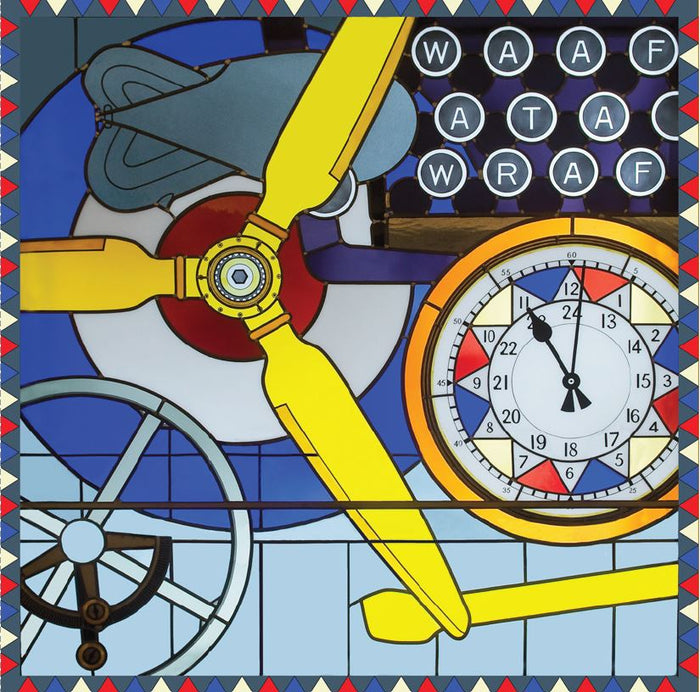 ‘Women in Service of RAF’ Stained Glass Window Silk Scarf