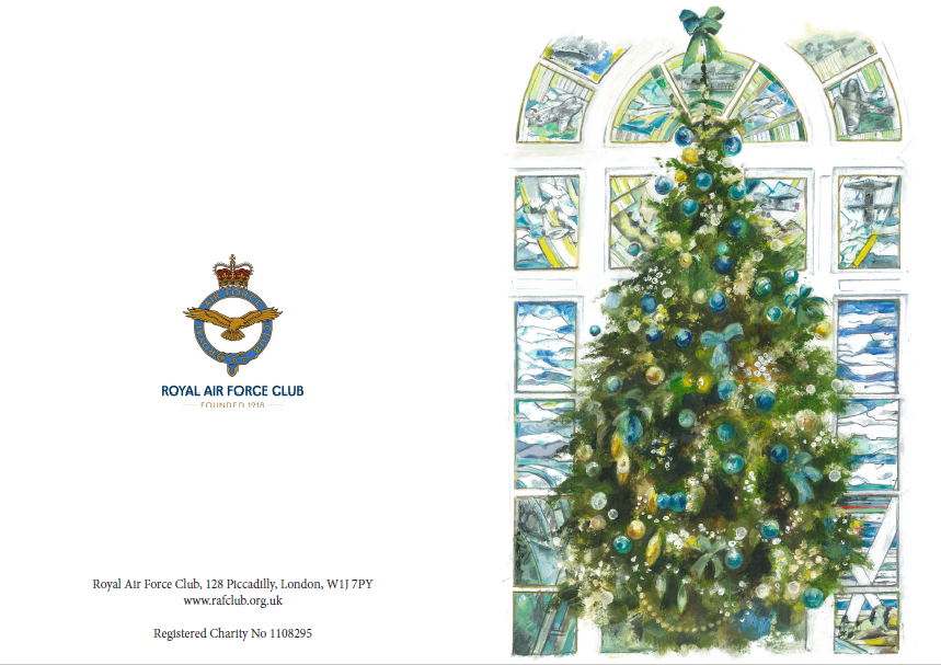 Royal Air Force Club Christmas Cards - Christmas Tree (Pack of 10) SALE